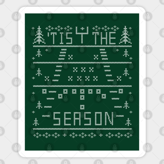 'Tis the Season Football Ugly Christmas Sweater Party Football Lover Magnet by TeeCreations